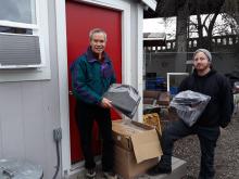 Blanket delivery to Tiny Cabins Village at Interbay